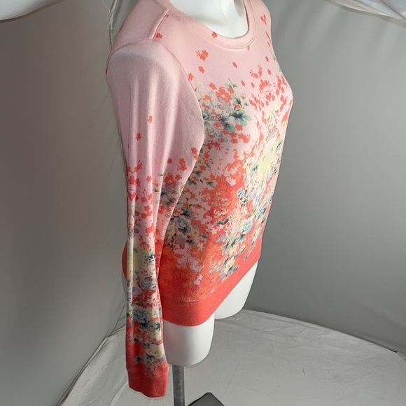 Wildfox Floral Geisha Jumper multicolor pink coral floral pullover sweater - Picture 2 of 12